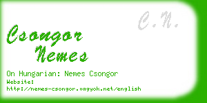 csongor nemes business card